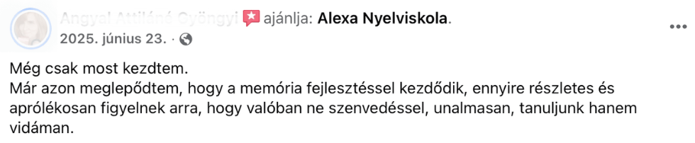 Tanítványi visszajelzés 8