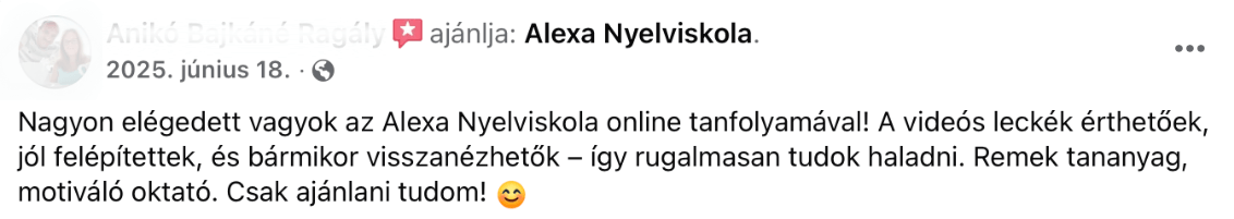 Tanítványi visszajelzés 16