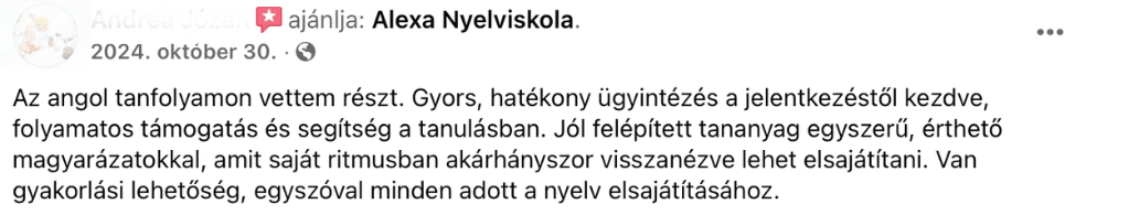 Tanítványi visszajelzés 18