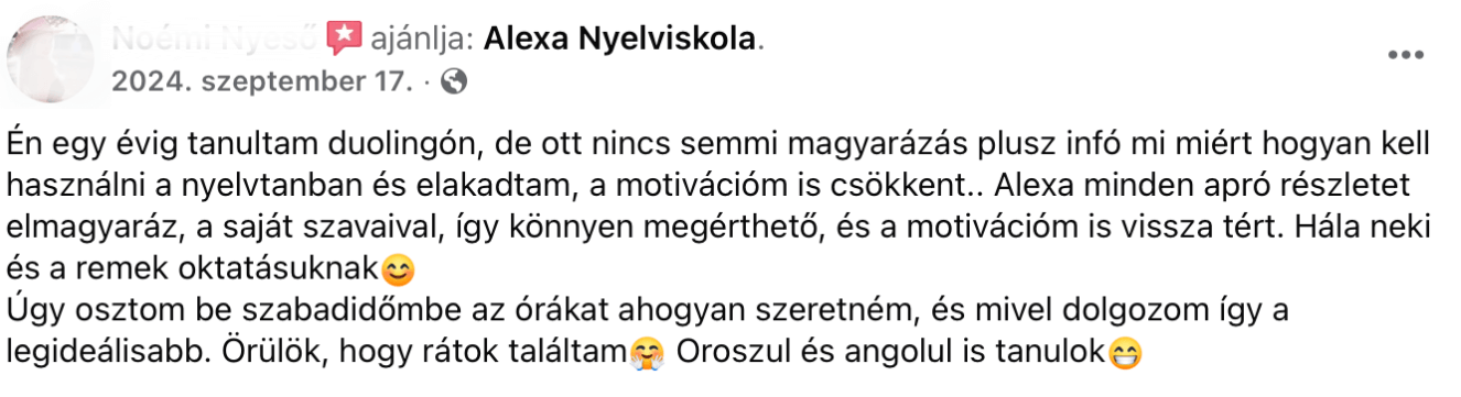 Tanítványi visszajelzés 4