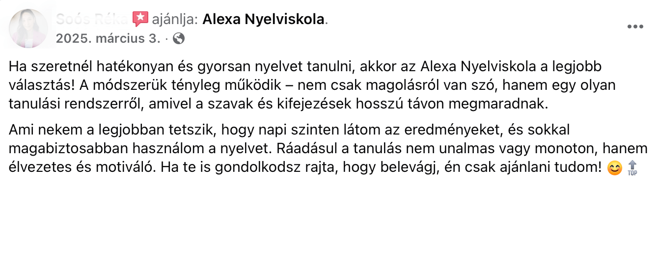Tanítványi visszajelzés 3